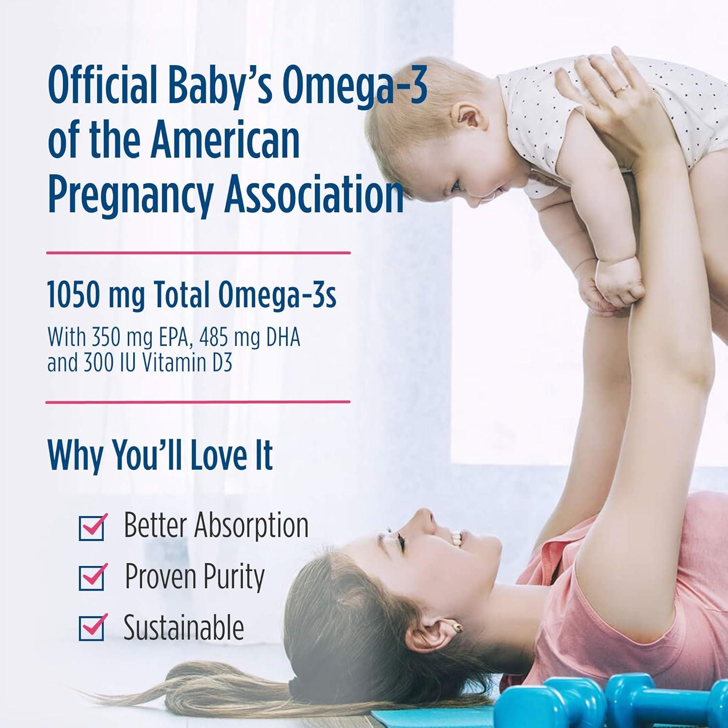 image:imageNordic Naturals Babys DHA Unflavored 2 oz 1050 mg Omega3 300 IU Vitamin D3 Supports Brain Vision amp Nervous System Development in Babies NonGMO Servings May Vary4 Fl Oz Pack of 1