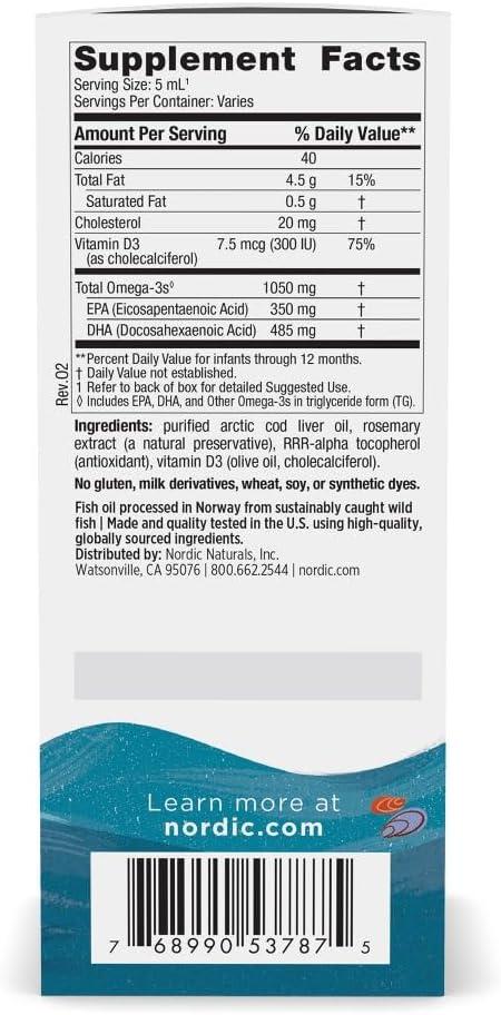 image:imageNordic Naturals Babys DHA Unflavored 2 oz 1050 mg Omega3 300 IU Vitamin D3 Supports Brain Vision amp Nervous System Development in Babies NonGMO Servings May Vary2 Fl Oz Pack of 1
