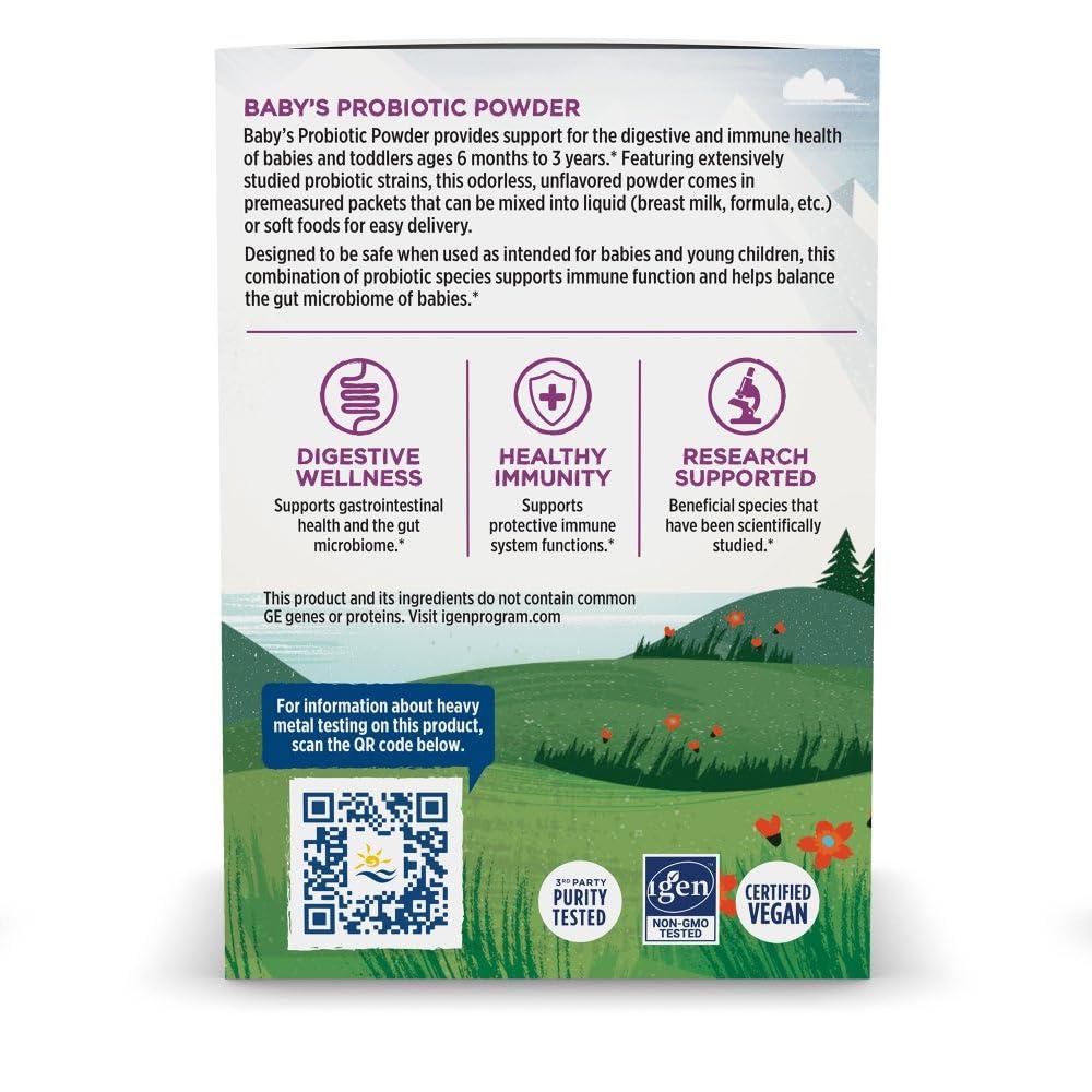 image:imageNordic Naturals Babys Nordic Flora Probiotic Powder Unflavored 30 Packets 4 Billion CFU Digestive Health amp Immune Support for Babies amp Toddlers 6 Months to 3 Years 30 Servings
