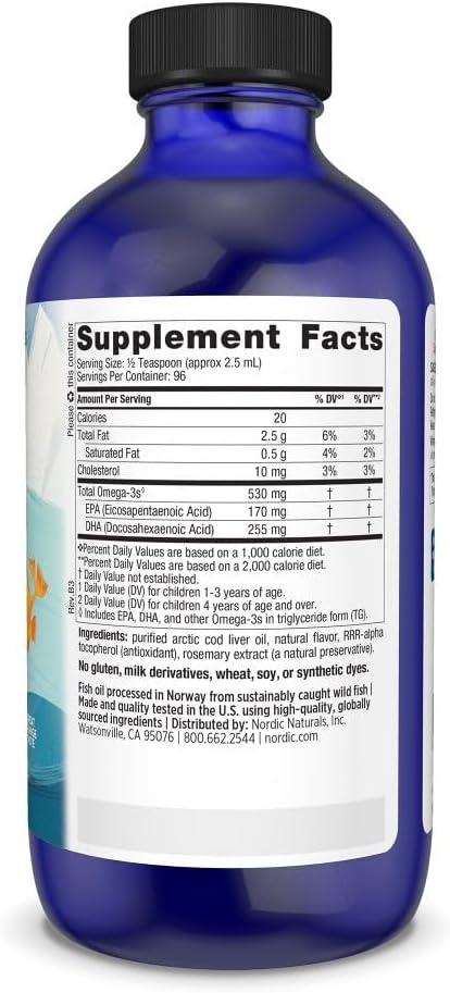 image:imageNordic Naturals Childrens DHA Orange 8 oz for Kids 530 mg Omega3 with EPA amp DHA Brain Development amp Function NonGMO 96 ServingsOrange