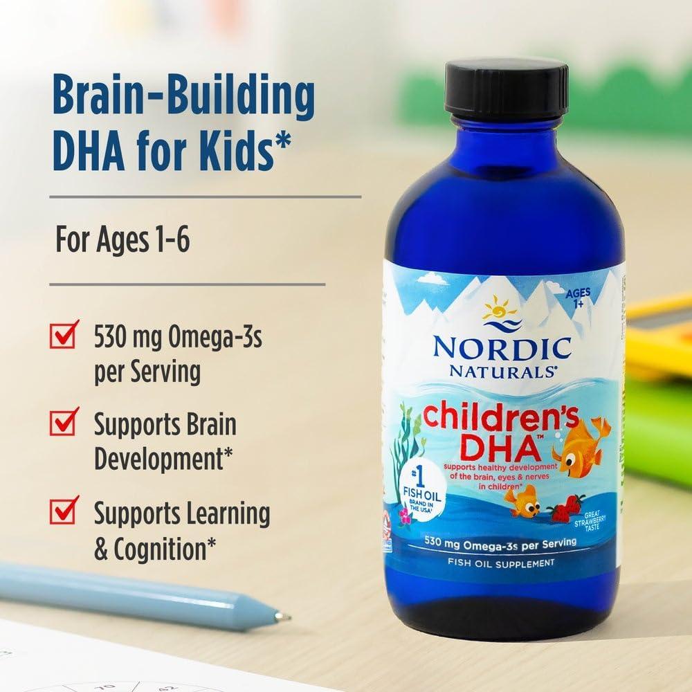 image:imageNordic Naturals Childrens DHA Orange 8 oz for Kids 530 mg Omega3 with EPA amp DHA Brain Development amp Function NonGMO 96 ServingsOrange