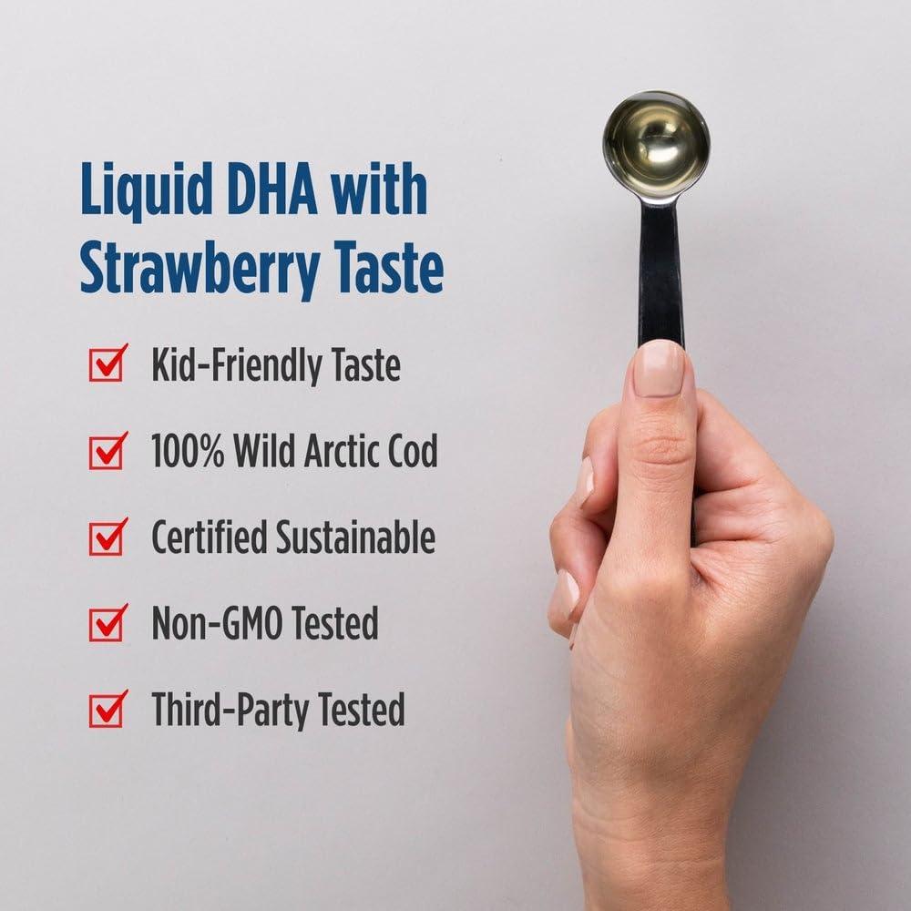 image:imageNordic Naturals Childrens DHA Orange 8 oz for Kids 530 mg Omega3 with EPA amp DHA Brain Development amp Function NonGMO 96 ServingsStrawberry