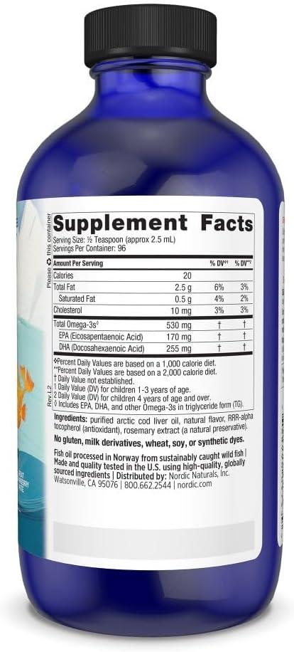 image:imageNordic Naturals Childrens DHA Orange 8 oz for Kids 530 mg Omega3 with EPA amp DHA Brain Development amp Function NonGMO 96 ServingsStrawberry