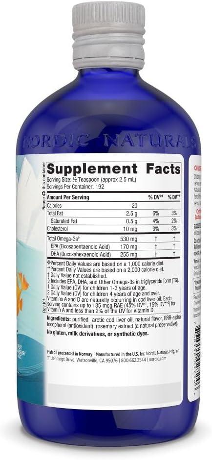 image:imageNordic Naturals Childrens DHA Orange 8 oz for Kids 530 mg Omega3 with EPA amp DHA Brain Development amp Function NonGMO 96 ServingsStrawberry
