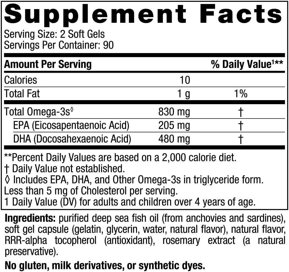 image:imageNordic Naturals DHA Strawberry 90 Soft Gels 830 mg Omega3 HighIntensity DHA Formula for Brain amp Nervous System Support NonGMO 45 Servings180 Count Pack of 1