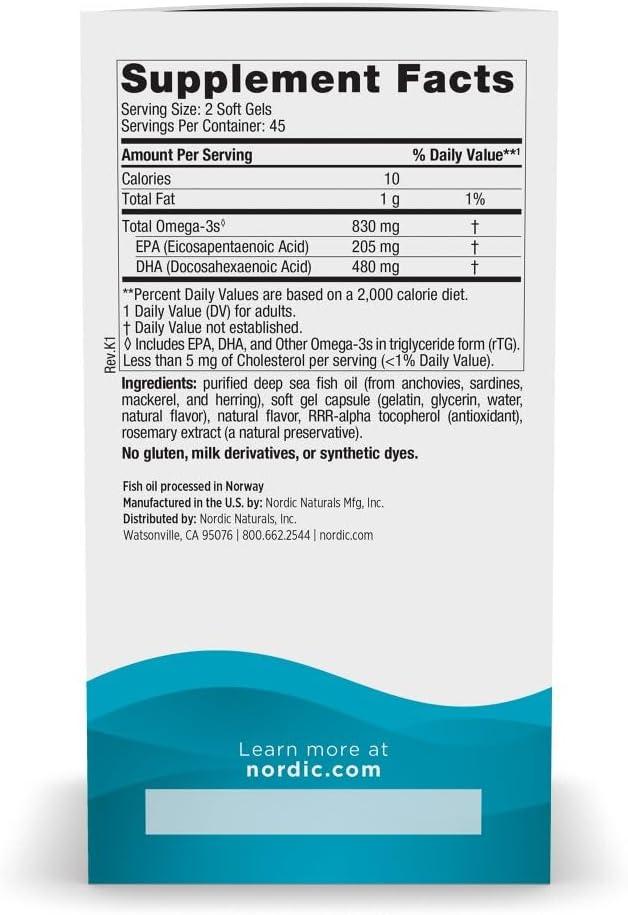 image:imageNordic Naturals DHA Strawberry 90 Soft Gels 830 mg Omega3 HighIntensity DHA Formula for Brain amp Nervous System Support NonGMO 45 Servings90 Count Pack of 1