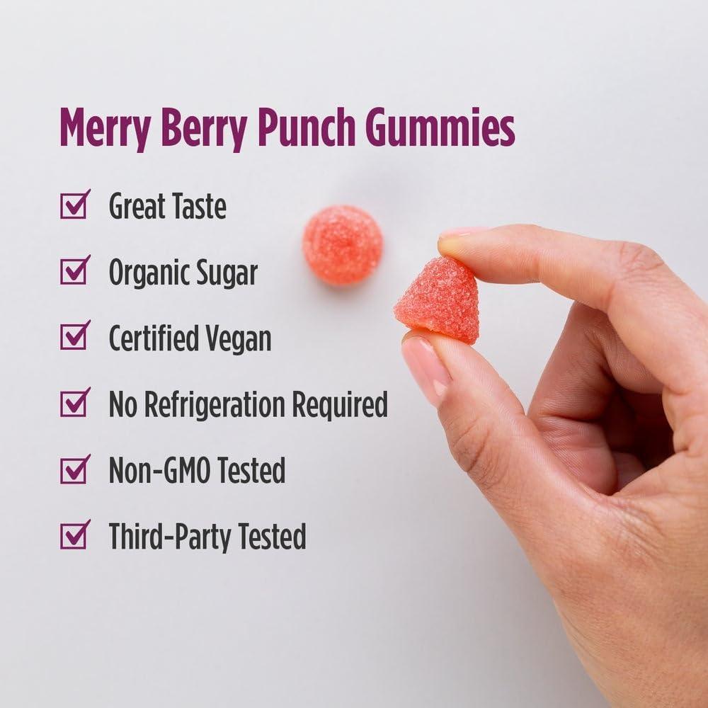 image:imageNordic Naturals Kids Nordic Flora Probiotic Gummies Merry Berry Punch 60 Gummies 15 Billion CFU amp Prebiotic Fiber NonGMO Vegan 30 Servings60 Count Pack of 1