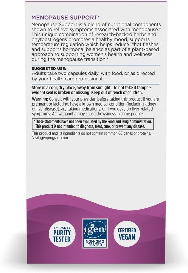 image:imageNordic Naturals Menopause Support Unflavored 60 Capsules Womens HormoneSupport Supplement for Menopause Mood Balance amp HotFlash Support PlantBased Herbs and Phytoestrogens 30 Servings
