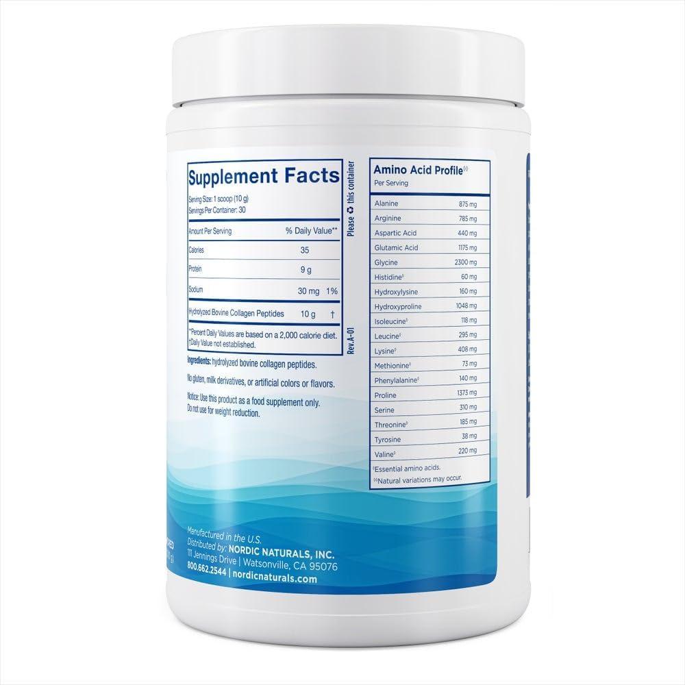 image:imageNordic Naturals Nordic Beauty Collagen Peptides Unflavored 106 Ounces Collagen Supplement for Skin Health and Elasticity for Hot and Cold Beverages 30 Servings