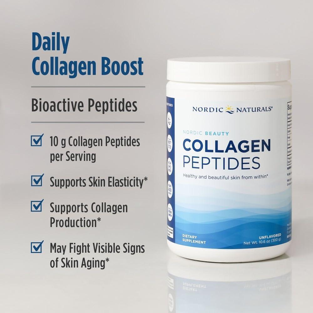 image:imageNordic Naturals Nordic Beauty Collagen Peptides Unflavored 106 Ounces Collagen Supplement for Skin Health and Elasticity for Hot and Cold Beverages 30 Servings