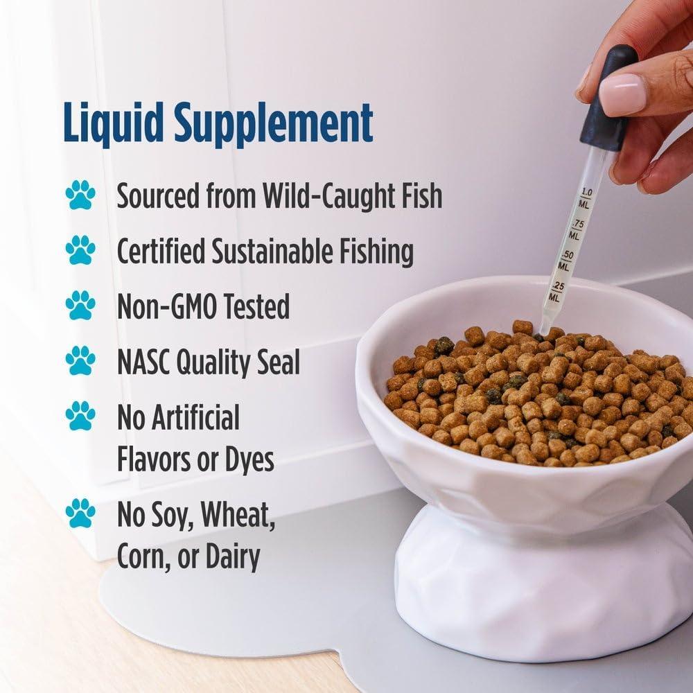 image:imageNordic Naturals Omega3 Cat Unflavored 2 oz 304 mg Omega3 Per One mL Fish Oil for Cats with EPA amp DHA Promotes Heart Skin Coat amp Immune Health NonGMO