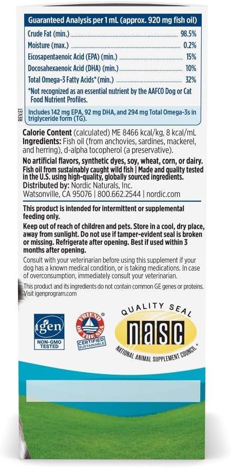 image:imageNordic Naturals Omega3 Pet Bundle 2 oz Omega3 Fish Oil for Small Dogs amp Cats 8 oz Pet Cod Liver Oil Promotes Heart Skin Coat amp Immune Health
