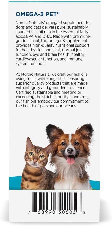 image:imageNordic Naturals Omega3 Pet Bundle 2 oz Omega3 Fish Oil for Small Dogs amp Cats 8 oz Pet Cod Liver Oil Promotes Heart Skin Coat amp Immune Health