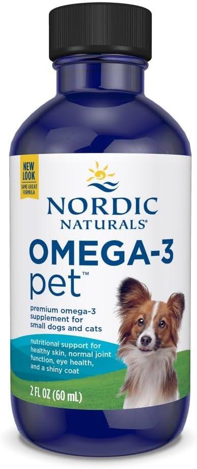 image:imageNordic Naturals Omega3 Pet Bundle 2 oz Omega3 Fish Oil for Small Dogs amp Cats 8 oz Pet Cod Liver Oil Promotes Heart Skin Coat amp Immune Health