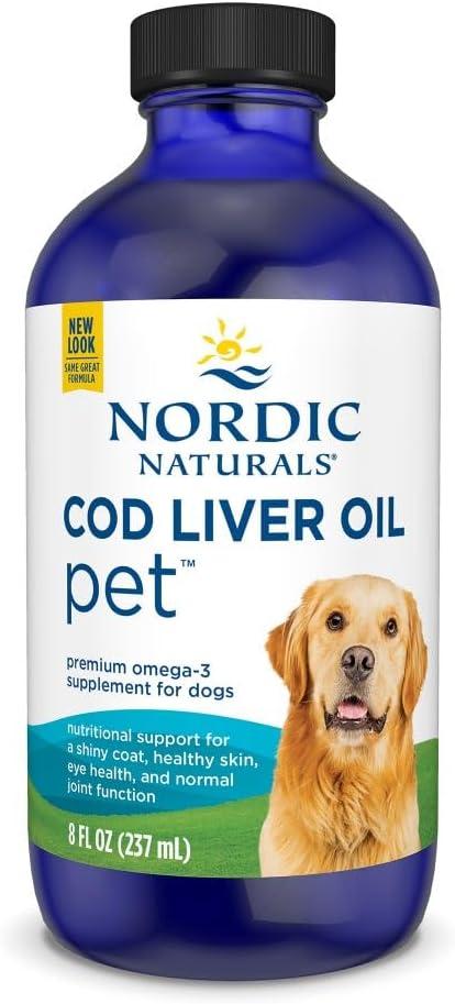 image:imageNordic Naturals Omega3 Pet Bundle 2 oz Omega3 Fish Oil for Small Dogs amp Cats 8 oz Pet Cod Liver Oil Promotes Heart Skin Coat amp Immune Health