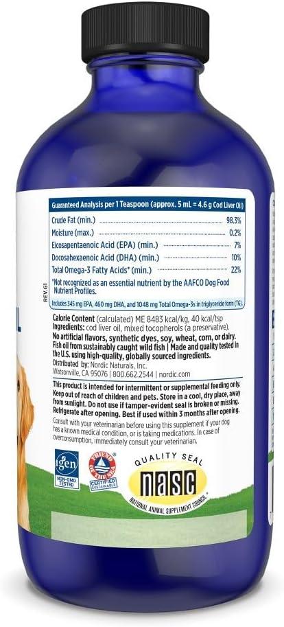 image:imageNordic Naturals Omega3 Pet Bundle 2 oz Omega3 Fish Oil for Small Dogs amp Cats 8 oz Pet Cod Liver Oil Promotes Heart Skin Coat amp Immune Health