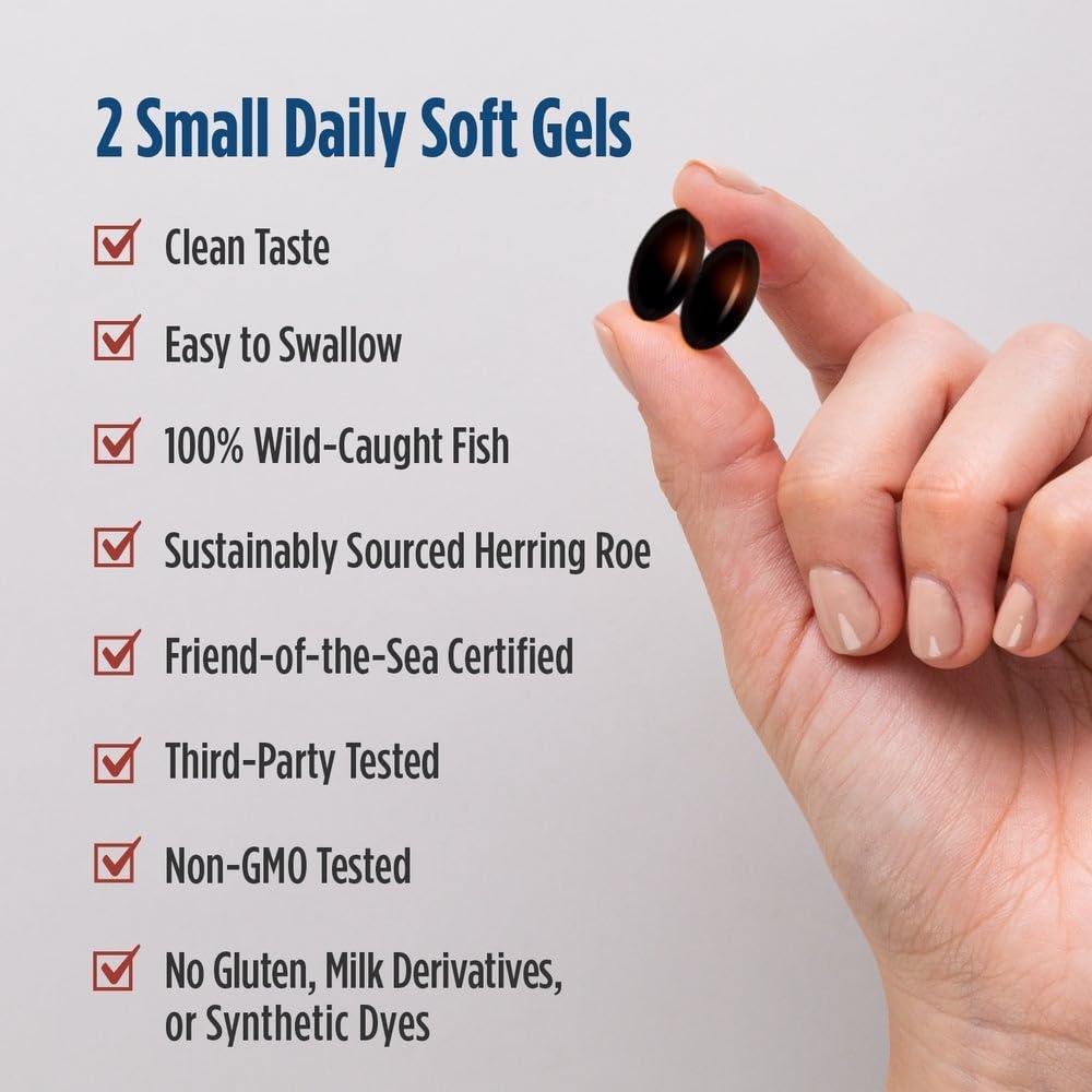 image:imageNordic Naturals Omega3 Phospholipids Unflavored 60 Soft Gels 500 mg Omega3 amp 350 mg Phospholipids Heart amp Brain Health Small EasytoSwallow Soft Gels NonGMO 30 Servings