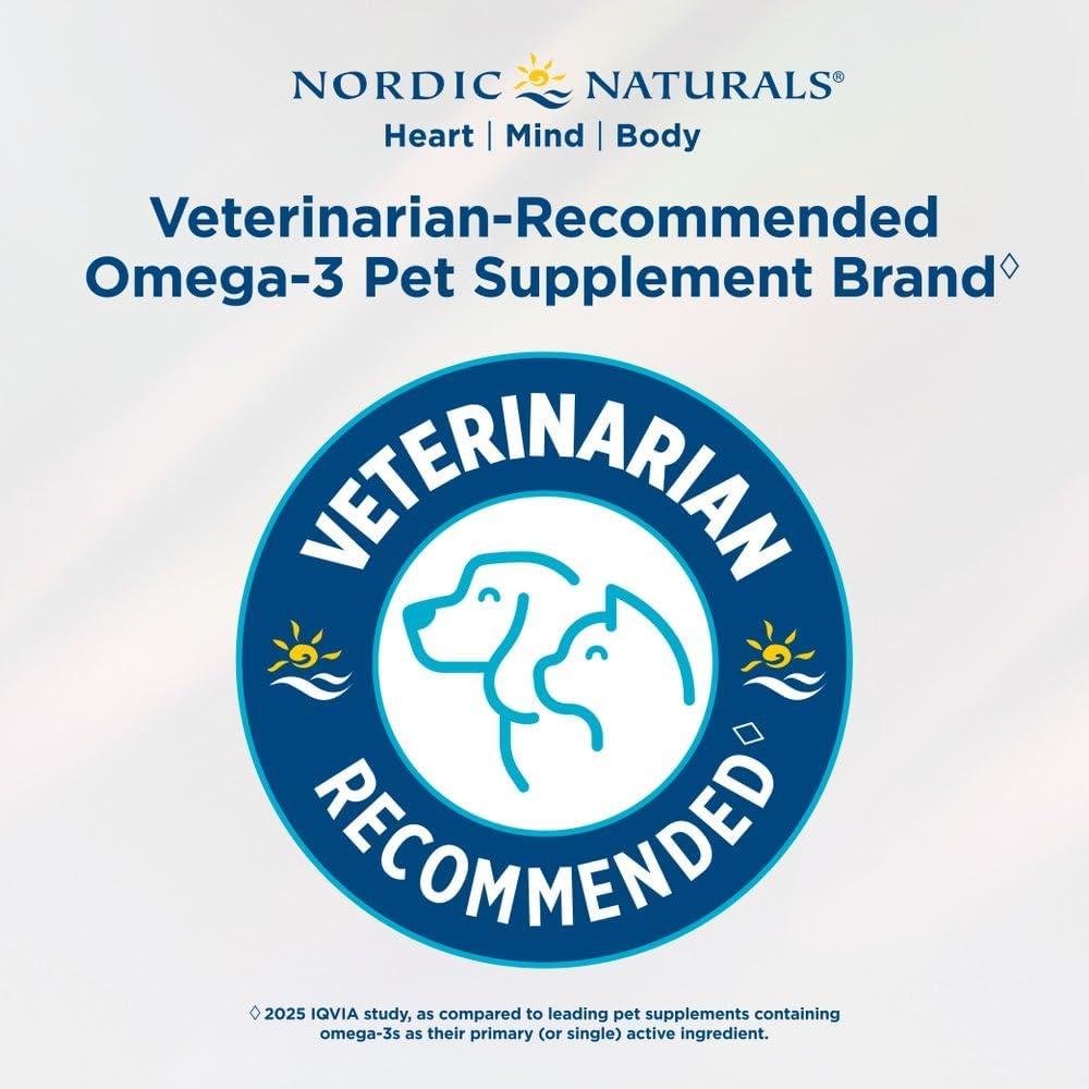 image:imageNordic Naturals Pet Cod Liver Oil Unflavored 16 oz 1048 mg Omega3 Per Teaspoon Fish Oil for Dogs with EPA amp DHA Promotes Skin Coat amp Immune Health8 Ounces Pack of 1