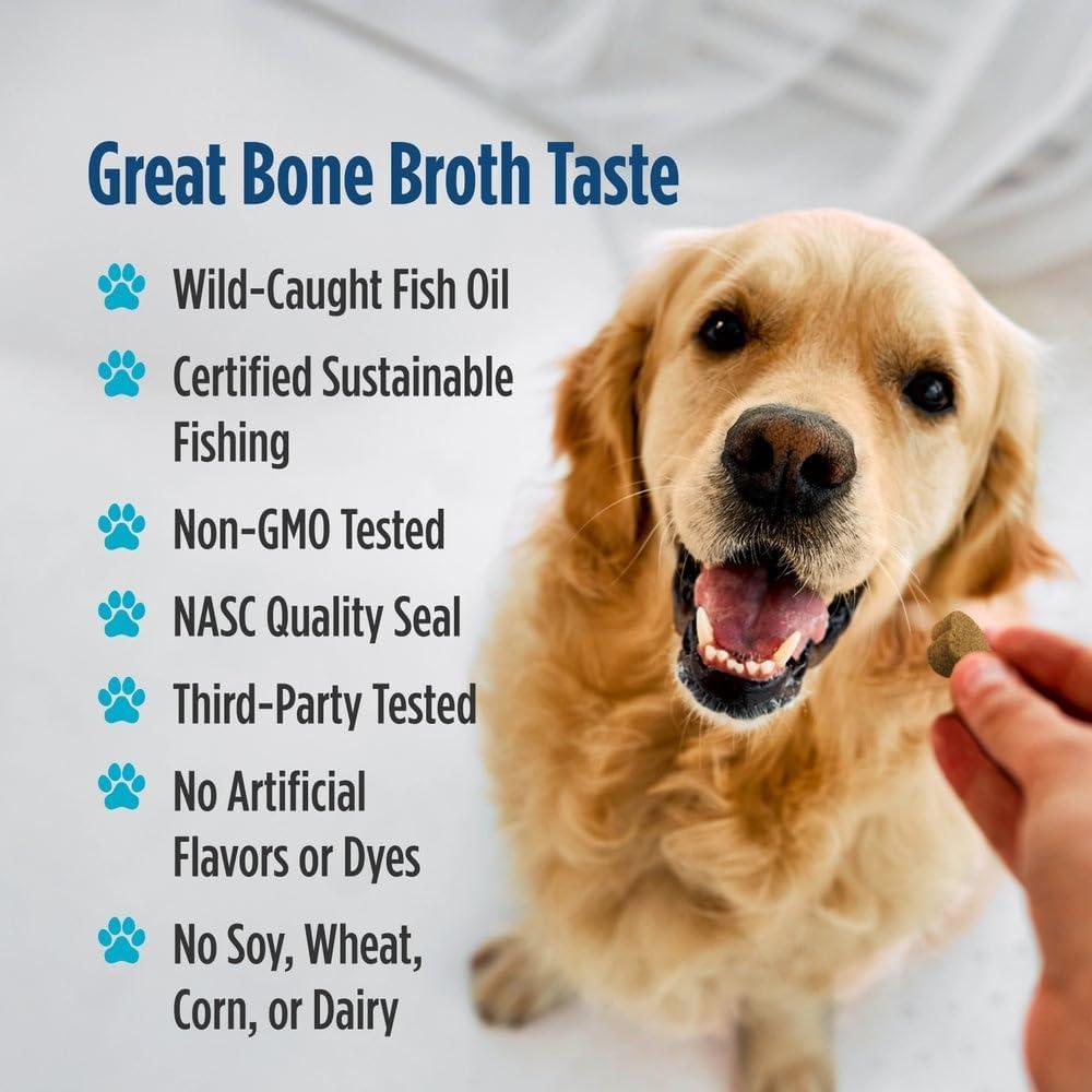 image:imageNordic Naturals Pet Skin amp Coat Soft Chews with Omega330 Pork Bone Broth Flavored Soft Chews Nutritional Support for Healthy Skin amp a Soft and Shiny Coat NonGMO and IFOS Certified