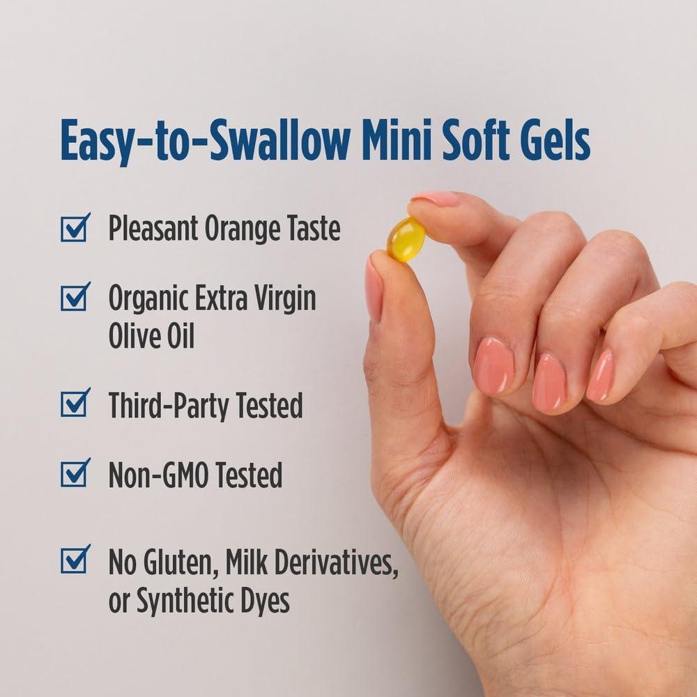 image:imageNordic Naturals Pro Vitamin D3 5000 Orange 120 Mini Soft Gels 5000 IU Vitamin D3 Supports Healthy Bones Mood amp Immune System Function NonGMO 120 Servings1000 IU