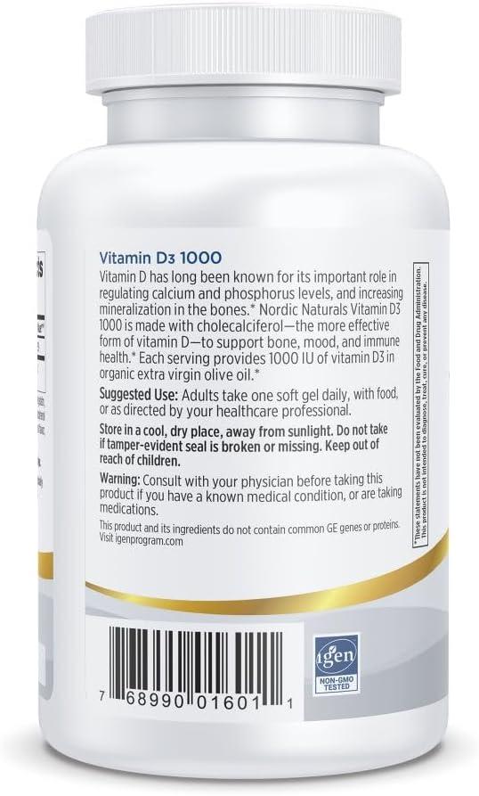 image:imageNordic Naturals Pro Vitamin D3 5000 Orange 120 Mini Soft Gels 5000 IU Vitamin D3 Supports Healthy Bones Mood amp Immune System Function NonGMO 120 Servings1000 IU