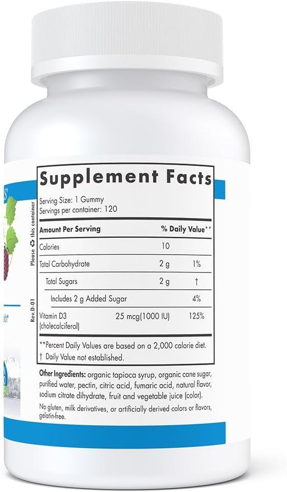 image:imageNordic Naturals Pro Vitamin D3 Gummies Wild Berry 120 Gummies 1000 IU Vitamin D3 Great Taste Healthy Bones Mood amp Immune System Function NonGMO 120 Servings120 Count Pack of 1