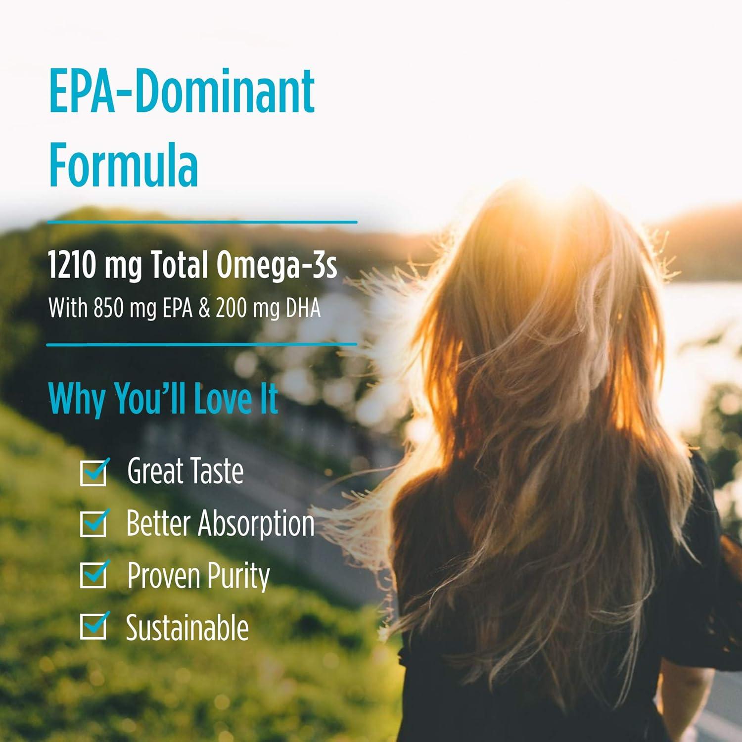 image:imageNordic Naturals ProEPA Lemon 120 Soft Gels 1210 mg Omega3 HighIntensity EPA Formula for Healthy Mood Heart Health amp Cellular Function NonGMO 60 Servings120 Count Pack of 1