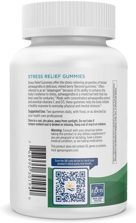 image:imageNordic Naturals Stress Relief Gummies Mixed Berry 40 Gummy Supplements Supports Daily Mood and Immune System Health NonGMO Vegetarian 20 Servings40 Count Pack of 2