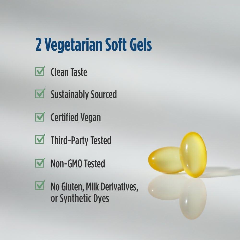 image:imageNordic Naturals Vegan Prenatal DHA Unflavored 60 Soft Gels 500 mg PlantBased DHA Supports Brain Development in Babies amp Healthy Pregnancy NonGMO 30 Servings