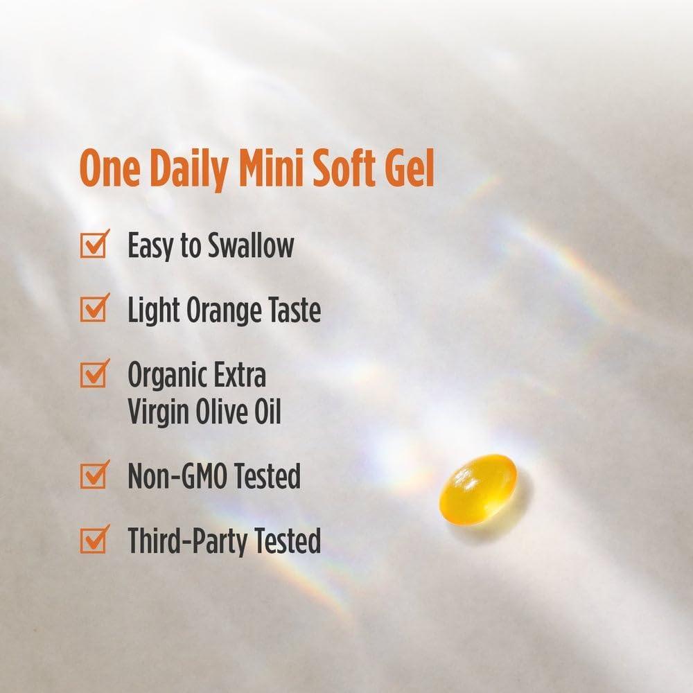 image:imageNordic Naturals Vitamin D3 5000 Orange 120 Mini Soft Gels 5000 IU Vitamin D3 Supports Healthy Bones Mood amp Immune System Function NonGMO 120 Servings120 Count Pack of 2