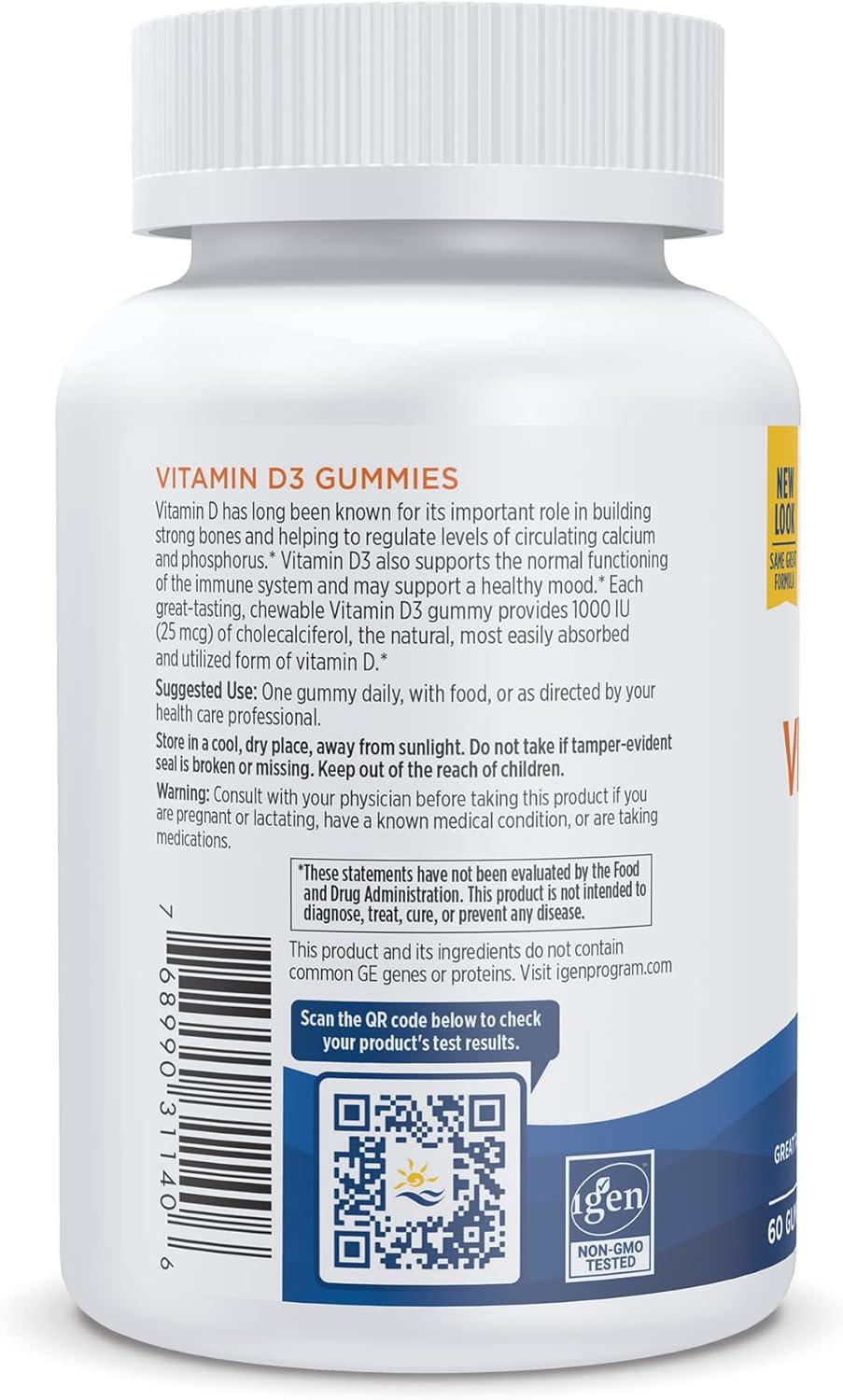 image:imageNordic Naturals Vitamin D3 Gummies Wild Berry 60 Gummies 1000 IU Vitamin D3 Great Taste Healthy Bones Mood amp Immune System Function NonGMO 60 ServingsWild Berry