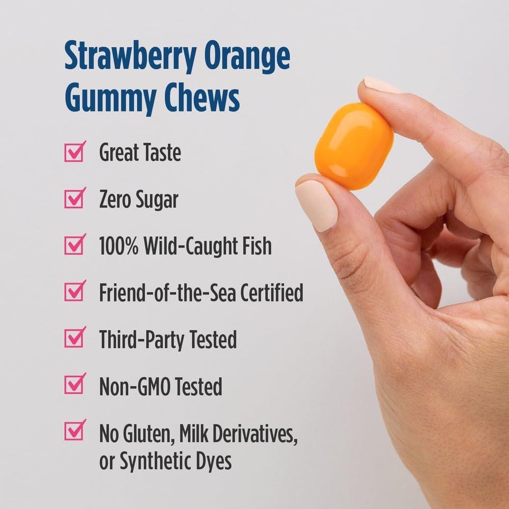 image:imageNordic Naturals Zero Sugar DHA Prenatal Vitamin Gummies Strawberry Orange Flavor 27 Gummies Supplements for Pregnancy 600 mg Omega3 Fish Oil and 400 IU Vitamin D327 Servings27 Count Pack of 1