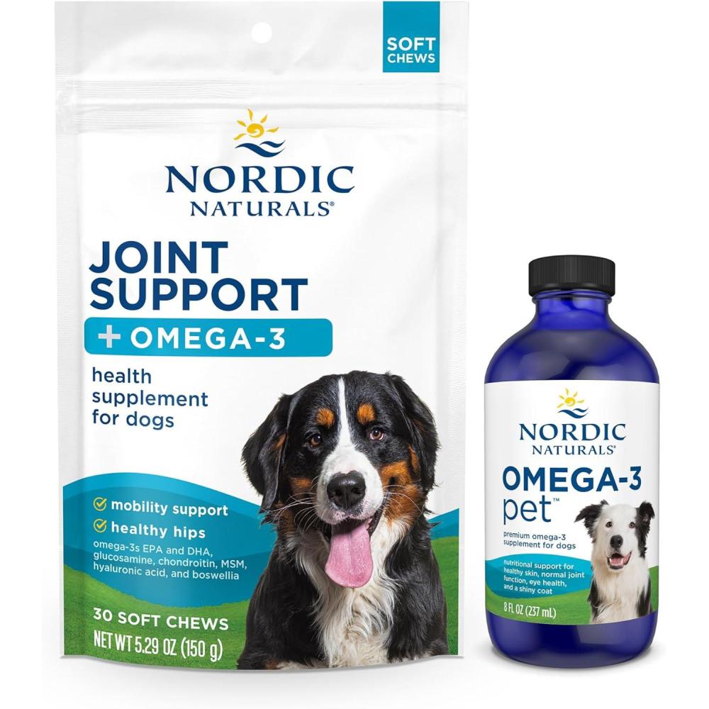 image:imageNordic Naturals Pet Joint Support Soft Chews 30 Count amp Omega3 Fish Oil for Small Dogs and Cats 8oz