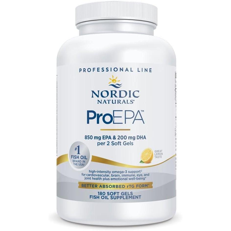 image:imageNordic Naturals ProEPA Lemon 120 Soft Gels 1210 mg Omega3 HighIntensity EPA Formula for Healthy Mood Heart Health amp Cellular Function NonGMO 60 Servings180 Count Pack of 1