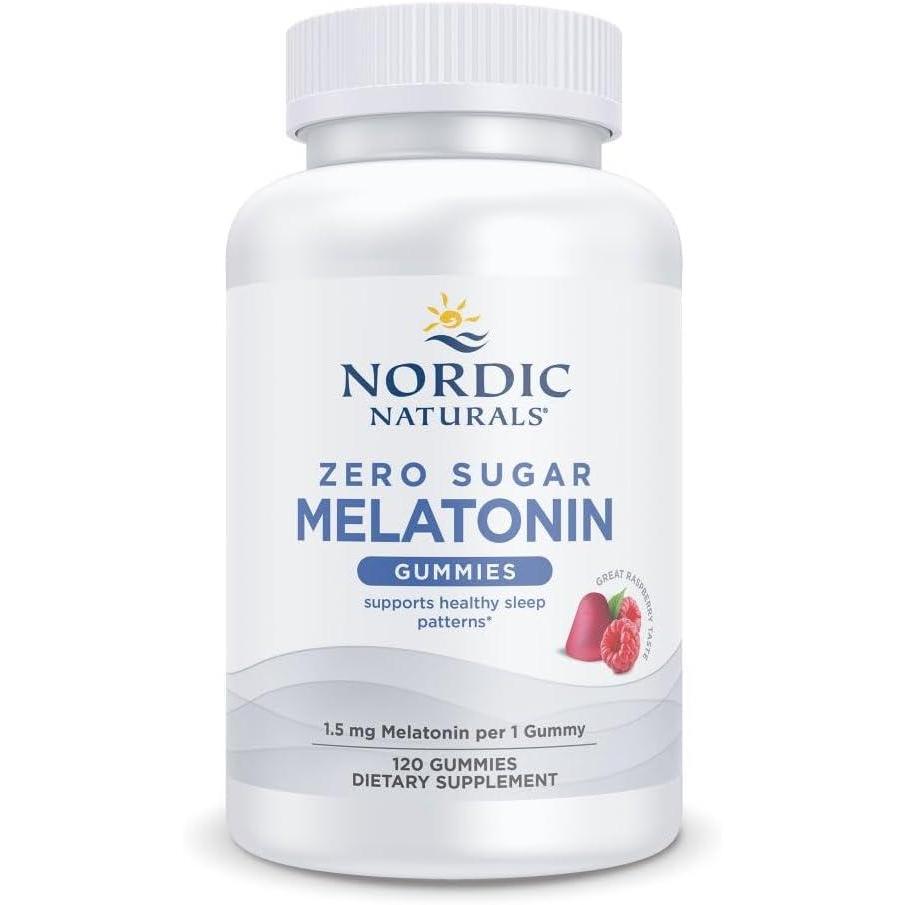 image:imageNordic Naturals Zero Sugar Melatonin Gummies Raspberry 120 Gummies 15 mg Melatonin Great Taste Restful Sleep Antioxidant Support NonGMO Vegan 120 Servings120 Count Pack of 1