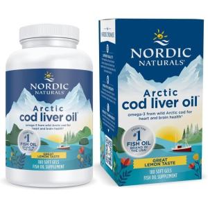 image:imageNordic Naturals Arctic Cod Liver Oil Lemon  180 Soft Gels  750 mg Total Omega3s with EPA amp DHA  Heart amp Brain Health Healthy Immunity Overall Wellness  NonGMO  60 Servings180 Count Pack of 1