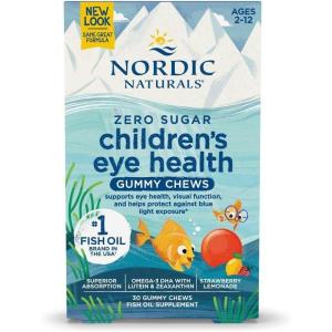 image:imageNordic Naturals Childrens Eye Health Gummies Strawberry Lemonade  30 Gummies for Kids  484 mg Total Omega3s DHA Lutein amp Zeaxanthin  Brain Health Antioxidant Support NonGMO  30 Servings