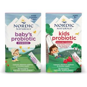 image:imageNordic Naturals Childrens Vegan Probiotic Powder Bundle  Babys Nordic Flora Probiotic Powder Unflavored  30 Packets  4 Billion CFU