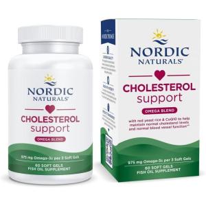 image:imageNordic Naturals Cholesterol Support Lemon  60 Soft Gels  975 Omega3  Red Yeast Rice amp CoQ10  Normal Cholesterol Antioxidant Support  EPA amp DHA  NonGMO  20 Servings
