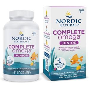 image:imageNordic Naturals Complete Omega Jr Lemon  90 Mini Soft Gels  283 mg Total Omega3s amp 35 mg GLA  Healthy Cognition Nervous System Function  NonGMO  45 Servings180 Count Pack of 1
