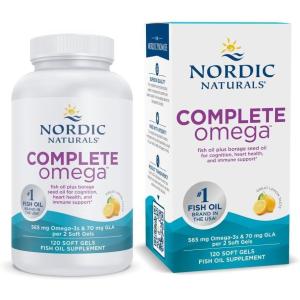image:imageNordic Naturals Complete Omega Lemon Flavor  120 Soft Gels  565 mg Omega3  EPA amp DHA with Added GLA  Healthy Skin Cognition Positive Mood  NonGMO  60 Servings120 Count Pack of 1