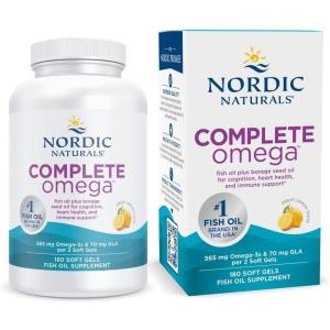 image:imageNordic Naturals Complete Omega Lemon Flavor  120 Soft Gels  565 mg Omega3  EPA amp DHA with Added GLA  Healthy Skin Cognition Positive Mood  NonGMO  60 Servings180 Count Pack of 1