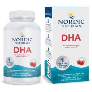 image:imageNordic Naturals DHA Strawberry  90 Soft Gels  830 mg Omega3  HighIntensity DHA Formula for Brain amp Nervous System Support  NonGMO  45 Servings180 Count Pack of 1