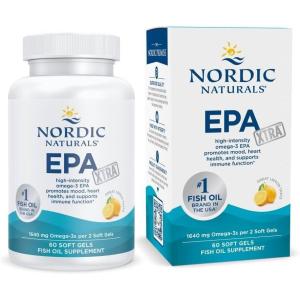 image:imageNordic Naturals EPA Xtra Lemon  60 Soft Gels  1640 mg Omega3  HighIntensity EPA Formula for Positive Mood Heart Health amp Healthy Immunity  NonGMO  30 Servings60 Count Pack of 1