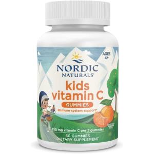 image:imageNordic Naturals Kids Vitamin C Gummies  Tangy Tangerine  60 Gummies  Vegan Vitamin C Supplement  Childrens Immunity and Antioxidant Support  250 mg per Serving  30 Servings60 Count Pack of 1