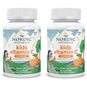 image:imageNordic Naturals Kids Vitamin C Gummies  Tangy Tangerine  60 Gummies  Vegan Vitamin C Supplement  Childrens Immunity and Antioxidant Support  250 mg per Serving  30 Servings60 Count Pack of 2