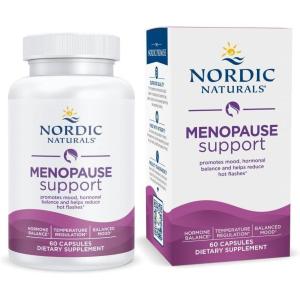 image:imageNordic Naturals Menopause Support Unflavored  60 Capsules  Womens HormoneSupport Supplement for Menopause Mood Balance amp HotFlash Support  PlantBased Herbs and Phytoestrogens  30 Servings