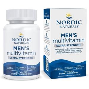 image:imageNordic Naturals Mens Multivitamin Extra Strength  Bone Energy amp BloodVessel Support  Immunity Supplement  20 Essential Nutrients  60 Tablets  30 Servings