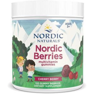 image:imageNordic Naturals Nordic Berries Cherry Berry  120 Gummy Berries  GreatTasting Multivitamin for Ages 2  Growth Development Optimal Wellness  NonGMO Vegetarian  30 Servings