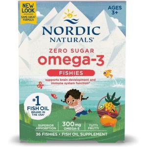 image:imageNordic Naturals Nordic Omega3 Fishies Tutti Frutti  36 Fishies  300 mg Total Omega3s with EPA amp DHA  Healthy Brain Mood Vision amp Immune System  NonGMO  36 ServingsStandard Packaging